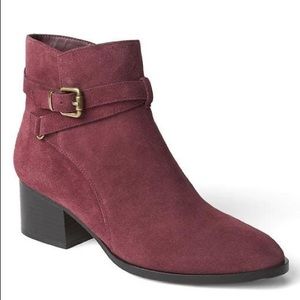 Gap oxblood red wine booties sz 10